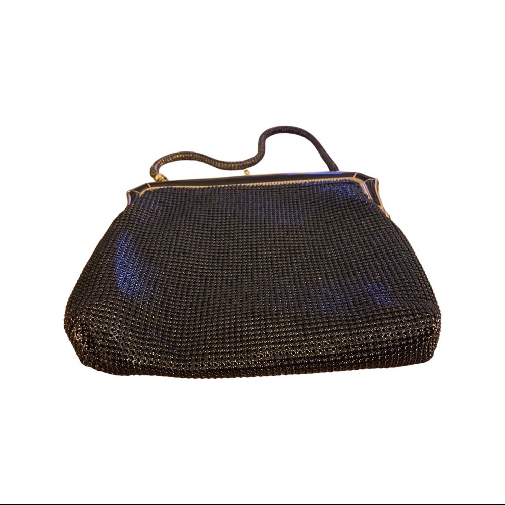 Vintage Glomesh Style Black Evening Bag - Picture 7 of 12